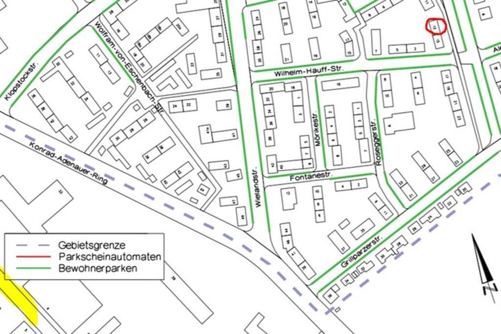 Bahnhofsnahe, Ruhige Und Sonnige 2 Zimmerwohnung Im Dichterviertel Wiesbaden Exterior photo